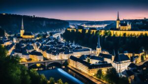 Luxembourg City Panorama View